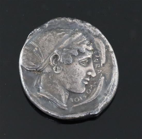 Ancient Greek coins, Sicily, Syracuse silver AR tetradrachm, Second Democracy, circa 430-420 BC,